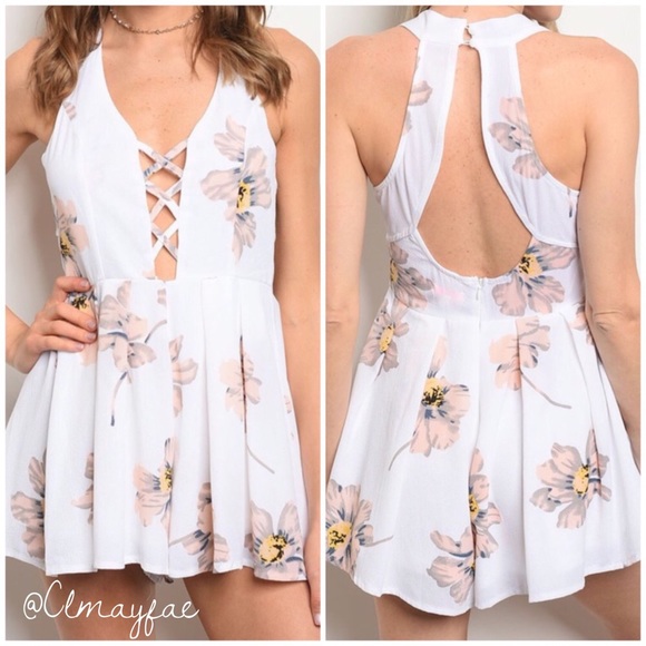 CLEARANCE {LAST1} ‘Adalyn’ Lattice Romper - Picture 3 of 5